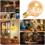 Ampoule LED Vintage E27 G95 - Lumière Chaude 2500K - Lot de 2