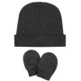 DRESHOW Ensemble Bonnets et Moufles Bébé 0-6 Mois - Doux et Tricoté