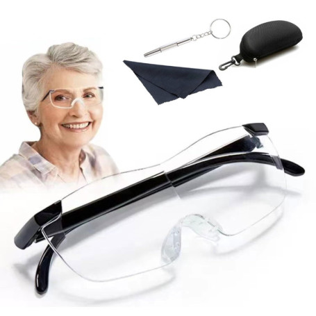 Lunettes Loupe JINJUMEI 300% Anti-Lumière Bleue pour Lecture et Bricolage