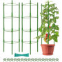 Cages à Tomates Réglables KAHEIGN - Support de Plantes 160CM pour Jardin