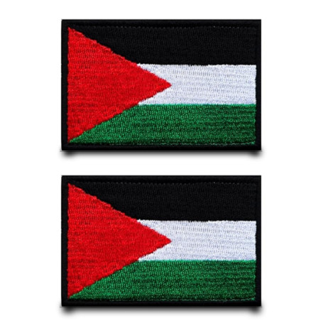 Tuyatezhi Patch Drapeau Palestine - Lot de 2 Patches Brodés Tactiques