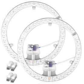 Kit de Conversion LED Vaileal - 2 Modules 36W pour Plafonniers Blanc 6000K