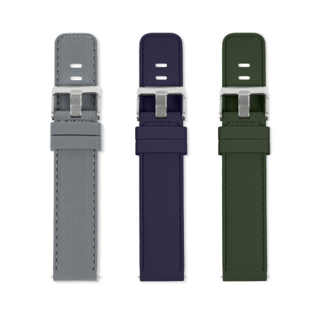 Bracelet de Montre Connectée Interchangeable Reflex Active - Gris, Bleu, Vert - 20 mm