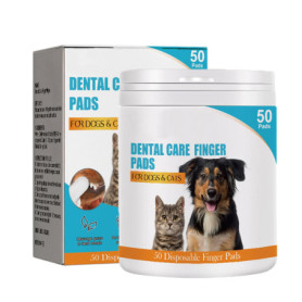 Lot de 50 Doigtiers pour Chiens et Chats - Nettoyage des Oreilles et Dents