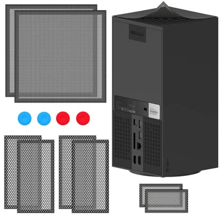 Filtre Anti-Poussière pour Xbox Series X avec Capuchons Pratiques