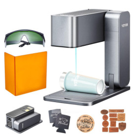 Graveur Laser Portable VEVOR 5W - Machine de Gravure et Découpe pour Bois, Cuir et Acrylique