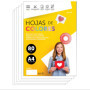 Papier A4 Couleur M-office - 100 Feuilles 80g pour Imprimante et Loisirs Créatifs