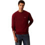 Pull-over Calvin Klein Monogram en Rouge Renaissance pour Homme