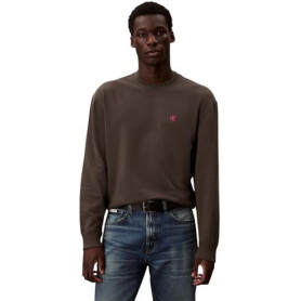 Pull-over Calvin Klein Monogram en Grey Beluga pour Homme - Luxe Décontracté