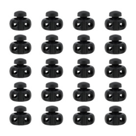eMagTech Lot de 20 Bloqueurs de Cordon à Ressort Élastique pour Lacets et Vêtements