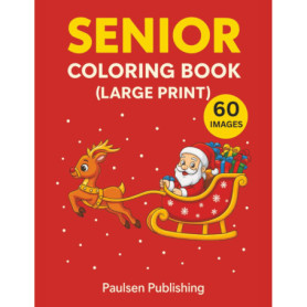 Livre de Coloriage de Noël en Gros Caractères pour Seniors