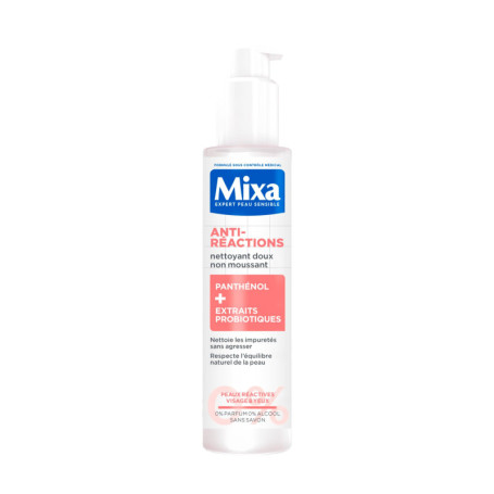 Mixa Nettoyant Visage Anti-Réactions 150 ml - Douceur et Efficacité pour Peaux Sensibles