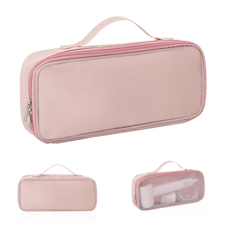 Sac de Rangement Rose pour Sèche-Cheveux et Fer à Friser