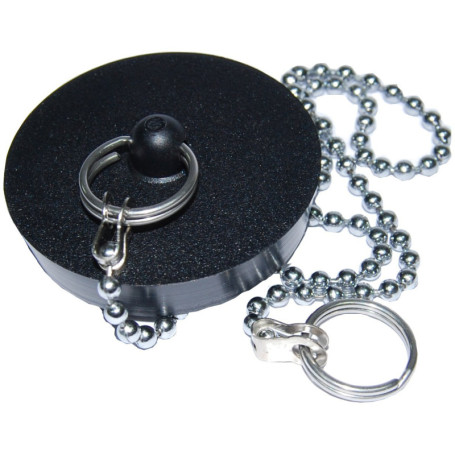 Bouchon de Lavabo en Caoutchouc Ø40 avec Chaîne 30 cm - Boutté