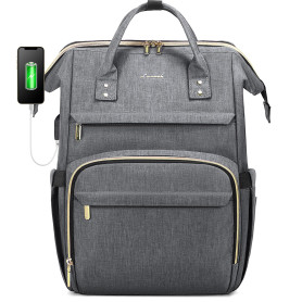 LOVEVOOK Sac à Dos pour Ordinateur 14 15.6 17 Pouces, Sac Ados Femme Imperméable, Sac a Dos PC Portable élégant avec Port de Cha