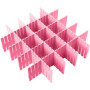 Organisateur de Tiroir CO - 8 Pcs en Plastique Rose pour Rangement Pratique