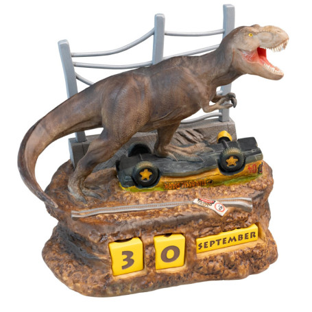 Calendrier Perpétuel T-Rex Jurassic Park - Objet de Collection 3D