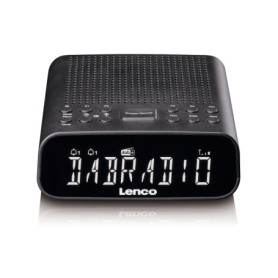 Lenco CR-606BK Radio-réveil Compact DAB+/FM avec Bluetooth et Écran LCD Noir