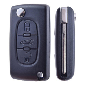 Coque Clé Pliable 3 Boutons ANGOFIZ pour Peugeot et Citroën