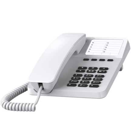 Téléphone Fixe Gigaset Desk 400 Blanc - Design Élégant et Pratique