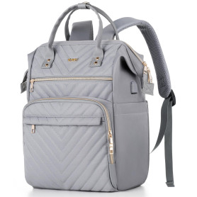 Sac a Dos Femme,Sac à Dos Ordinateur Portable Antivol,Sacoche PC Portable Cartable Femme Travail Enseignante,Sac à Dos Scolaire 