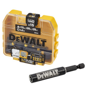 Coffret d'Embouts Impact Torsion DeWalt - PZ2, T15, T20, T25 - 12 Pièces
