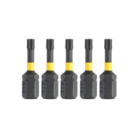 Embout DeWalt T15 Impact Torsion 25 mm Argent - Haute Précision