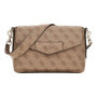 Sac à épaule GUESS Eco Brenton Latte Logo avec bandoulière réglable