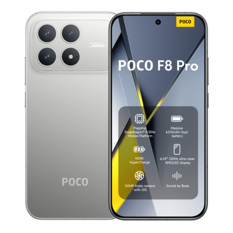 Xiaomi POCO F8 Pro - Smartphone 12 Go RAM, 256 Go, Écran AMOLED 6,59", Triple Caméra 50 MP