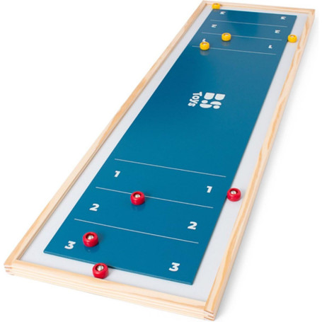 BS Toys Shuffleboard - Jeu de Curling en Bois pour Enfants et Familles
