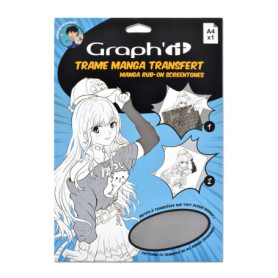 Trame de Transfert Ombres Foncées pour Dessin Manga A4 - GRAPH'IT