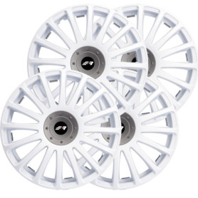 Enjoliveurs Simoni Racing Grand Prix White 16 Pouces - Lot de 4