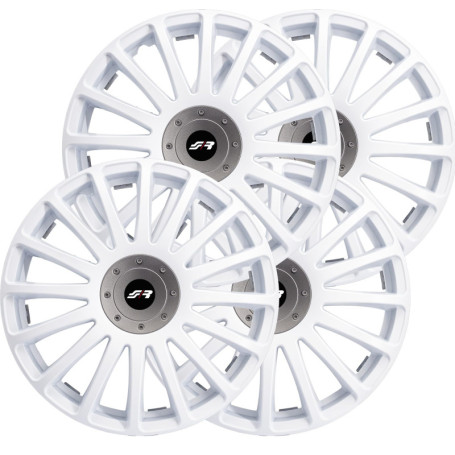 Enjoliveurs Simoni Racing Grand Prix White 16 Pouces - Lot de 4