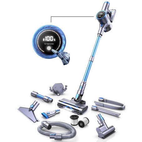 Aspirateur sans Fil Greenote GSC60 - Puissant et Léger, Spécial Poils d’Animaux