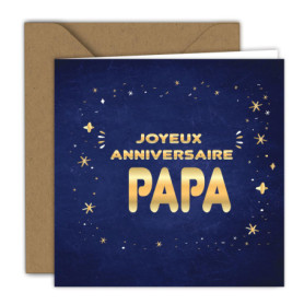 Carte d'Anniversaire Étoilée avec Enveloppe - Edition Colibri