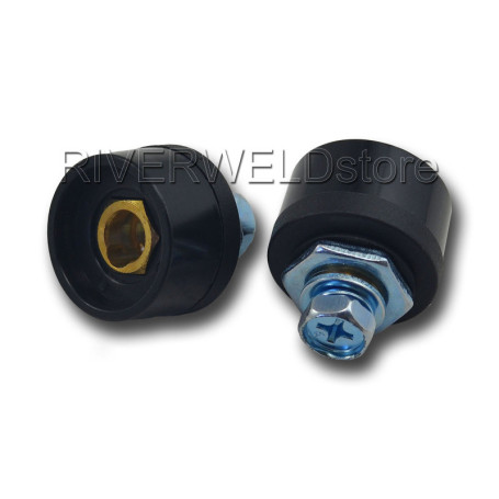 RIVERWELD Câble de Soudage TIG DKZ10-25 Noir - 2 Pièces 200A