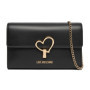 Sac à main Love Moschino en PU noir élégant