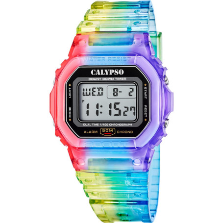 Montre Numérique Unisexe Calypso K5874/6 Multicolore