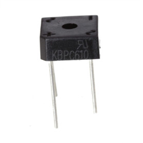Pack de 10 Diodes Redresseurs KBPC610 6A 1000V - Boîtier Plastique