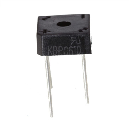Pack de 10 Diodes Redresseurs KBPC610 6A 1000V - Boîtier Plastique
