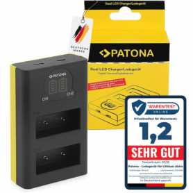 Chargeur USB-C PATONA LCD pour Batteries NP-W126S - Compatible Fujifilm