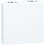 Obturateur Mosaic Blanc 2 Modules - Legrand 45x45 mm