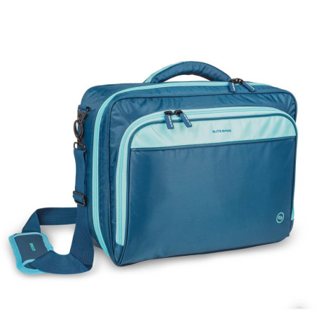 Mallette de Soins Médicaux Elite Bags - Bleu, 40x30x12 cm