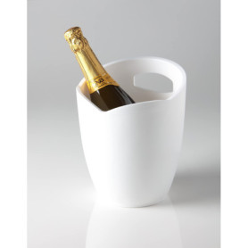 Glacette élégante pour vin et champagne - 3,5 litres - Blanc