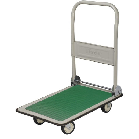 Chariot Pliable WONDAY Gris Bleu - Capacité 250 kg pour Transport Efficace