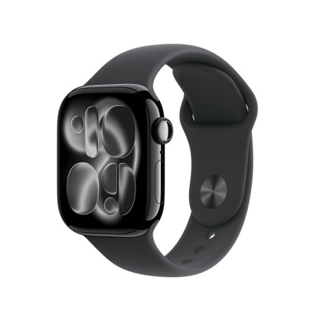 Apple Watch Series 11 - Montre Connectée GPS 42 mm Obsidienne avec Bracelet Noir