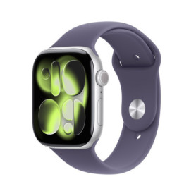 Apple Watch Series 11 GPS + Cellular 46 mm - Argent et Bracelet Brume Violette