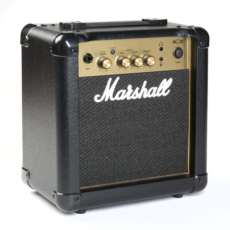 Amplificateur Combo Marshall MG10G pour Guitare Électrique - Noir et Doré