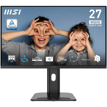 MSI Pro MP273QP E2 Écran 27'' WQHD IPS - 100 Hz, Haut-parleurs Intégrés, Ergonomique