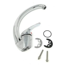 Robinet de Cuisine Mélangeur Haut en Laiton Chromé - Tempo di Saldi